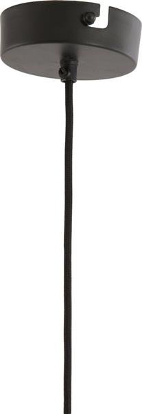 Grote foto hanglamp 36x41 cm kalenga kralen bruin grijs huis en inrichting bankstellen