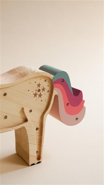 Grote foto houten decoratieve lamp unicorn 2xaa batterijen zonder dimfunctie of afstandsbediening kinderen en baby complete kinderkamers