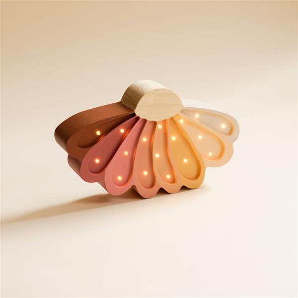 Grote foto houten decoratieve lamp daisy regenboog 2xaa batterijen zonder dimfunctie of afstandsbediening kinderen en baby complete kinderkamers