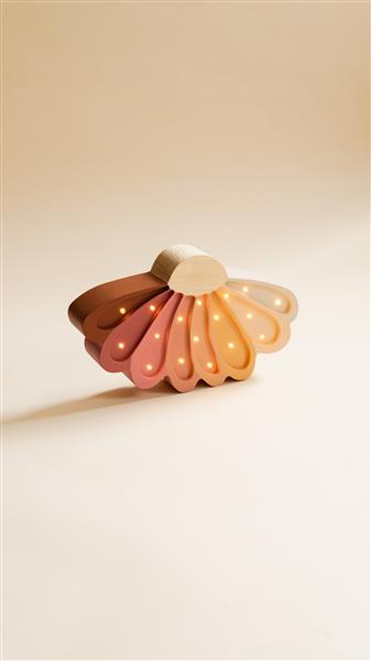 Grote foto houten decoratieve lamp daisy regenboog 2xaa batterijen zonder dimfunctie of afstandsbediening kinderen en baby complete kinderkamers