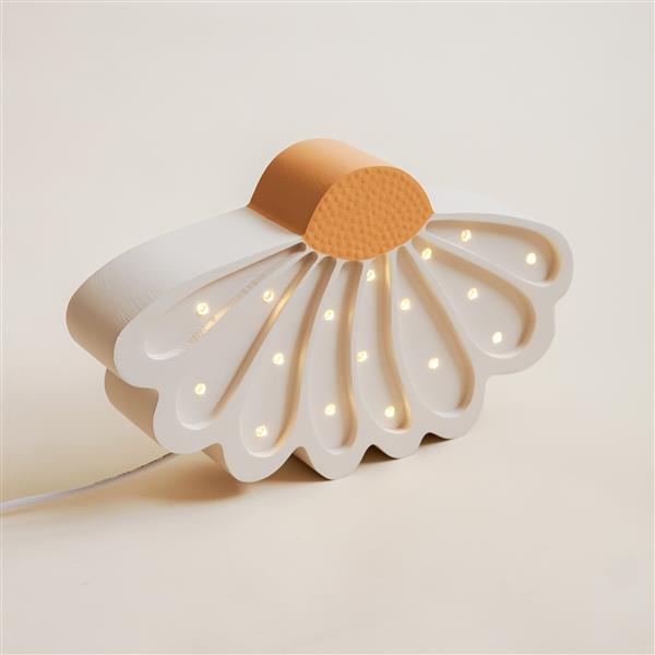 Grote foto houten decoratieve lamp daisy wit 2xaa batterijen zonder dimfunctie of afstandsbediening kinderen en baby complete kinderkamers