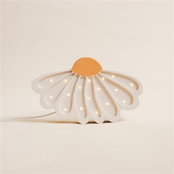 Grote foto houten decoratieve lamp daisy wit 2xaa batterijen zonder dimfunctie of afstandsbediening kinderen en baby complete kinderkamers