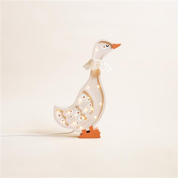 Grote foto houten decoratieve lamp gans wit 2xaa batterijen zonder dimfunctie of afstandsbediening kinderen en baby complete kinderkamers