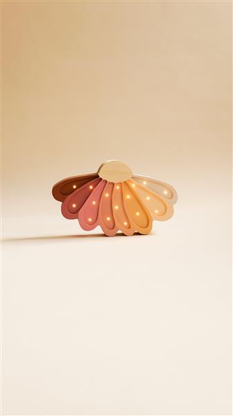 Grote foto houten decoratieve lamp daisy regenboog 2xaa batterijen zonder dimfunctie of afstandsbediening kinderen en baby complete kinderkamers
