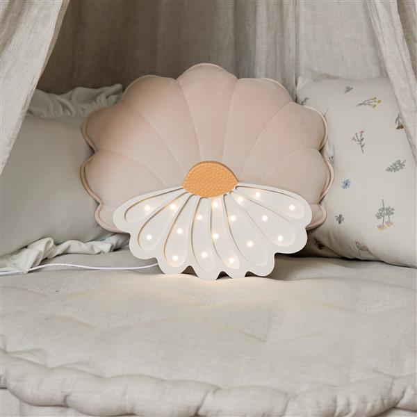 Grote foto houten decoratieve lamp daisy wit 2xaa batterijen zonder dimfunctie of afstandsbediening kinderen en baby complete kinderkamers