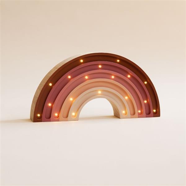 Grote foto houten lamp regenboog 2xaa batterijen zonder dimfunctie of afstandsbediening kinderen en baby complete kinderkamers