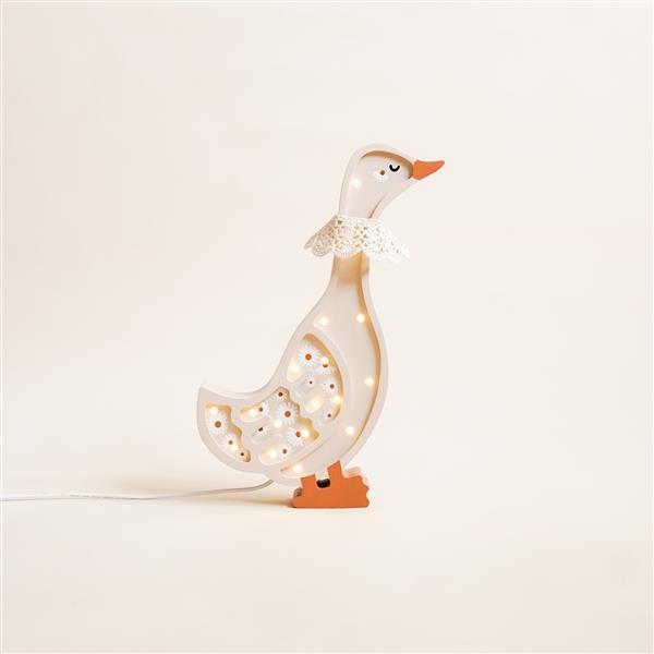 Grote foto houten decoratieve lamp gans wit 2xaa batterijen zonder dimfunctie of afstandsbediening kinderen en baby complete kinderkamers