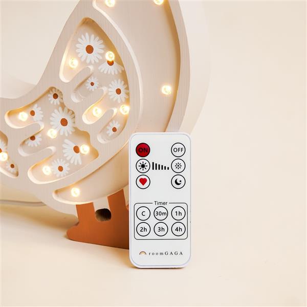 Grote foto houten decoratieve lamp gans wit 2xaa batterijen zonder dimfunctie of afstandsbediening kinderen en baby complete kinderkamers