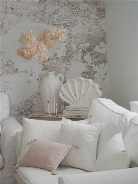 Grote foto houten decoratieve lamp zeeschelp wit 2xaa batterijen zonder dimfunctie of afstandsbediening kinderen en baby complete kinderkamers