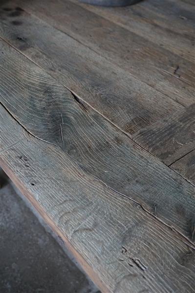 Grote foto kloostertafel massief eikenhout h79xb100xl220 cm huis en inrichting woningdecoratie