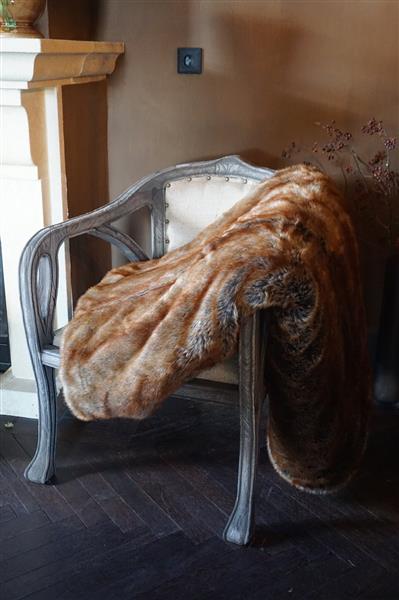 Grote foto imitatie bont plaid 250 x 250 cm huis en inrichting bankstellen