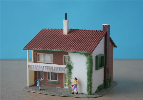 Grote foto groot huis met balkon faller h0 ho nh103 hobby en vrije tijd h0