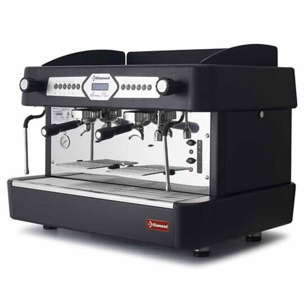 Grote foto koffiemachine 2 groepen automatisch met display zwart diamond aroma 2eb diversen overige diversen