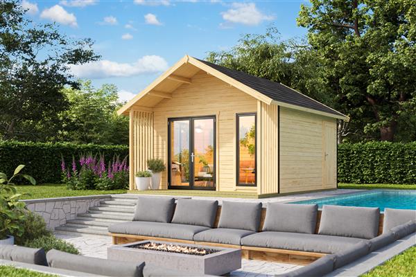 Grote foto tuinhuis blokhut murano 1 set 390x410 cm tuin en terras tuinhuisjes en blokhutten
