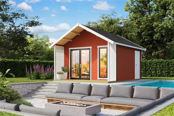 Grote foto tuinhuis blokhut murano 1 set 390x410 cm tuin en terras tuinhuisjes en blokhutten