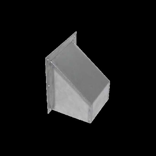 Grote foto aluminium wanddoorgang 150x150mm voor leidingwerk zonneboiler doe het zelf en verbouw materialen en producten