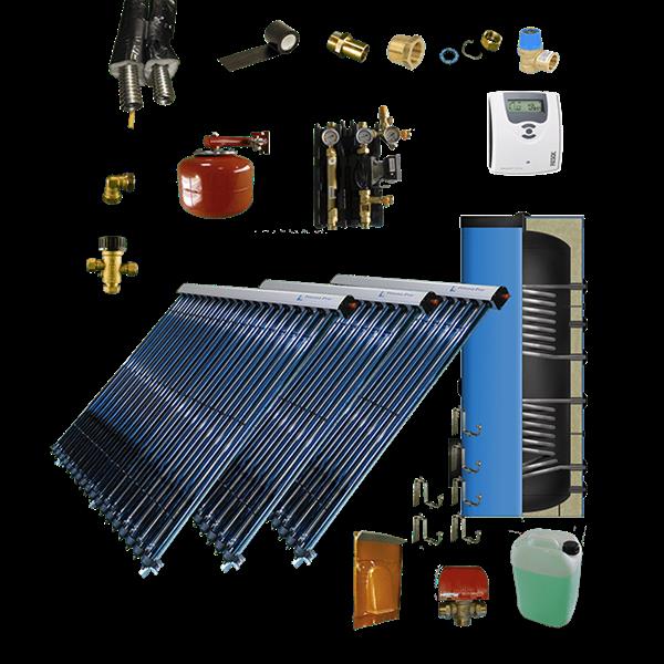 Grote foto cv verwarming en tapwater zonneboiler 500l 3 x prisma pro 18 5 meter dn16 dubbel ht ge soleerd flex doe het zelf en verbouw geisers en boilers
