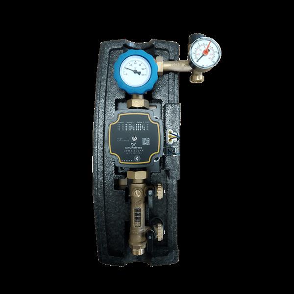 Grote foto zonneboiler pompstation enkel met grundfos upm3 pomp met pwm doe het zelf en verbouw geisers en boilers