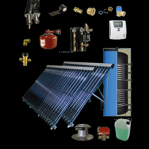 Grote foto cv verwarming en tapwater zonneboiler 300l 2 x prisma pro 24 5 meter dn16 dubbel ht ge soleerd flex doe het zelf en verbouw geisers en boilers