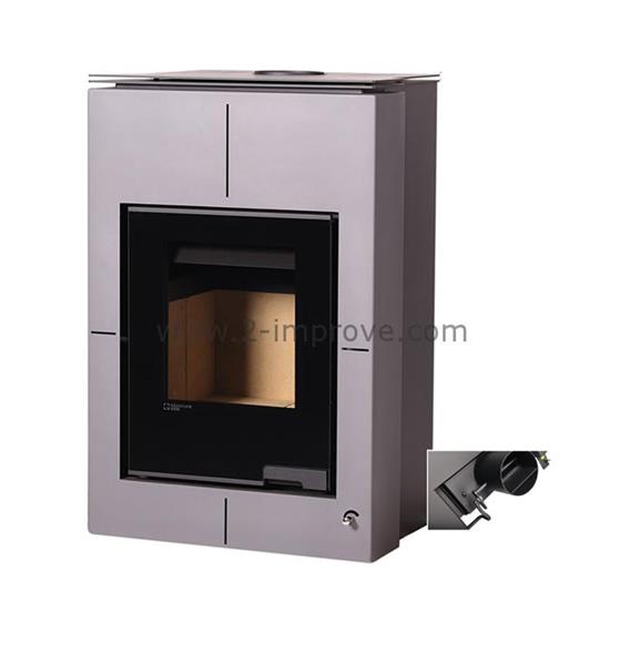 Grote foto aquaflame vario saporo cv houtkachel grijs handmatige bediening huis en inrichting kachels en openhaarden