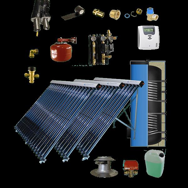 Grote foto cv verwarming en tapwater zonneboiler 400l 3 x prisma pro 18 5 meter dn16 dubbel ht ge soleerd flex doe het zelf en verbouw geisers en boilers