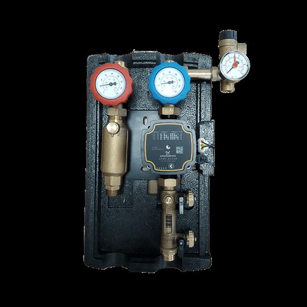 Grote foto zonneboiler solar pomp pompgroep met grundfos ump3 pomp met pwm doe het zelf en verbouw geisers en boilers