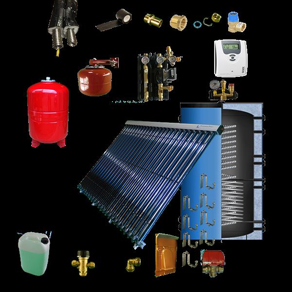 Grote foto cv verwarming en tapwater zonneboiler 200l prisma pro 24 met hygi ne boiler 5 meter dn16 dubbel h doe het zelf en verbouw geisers en boilers
