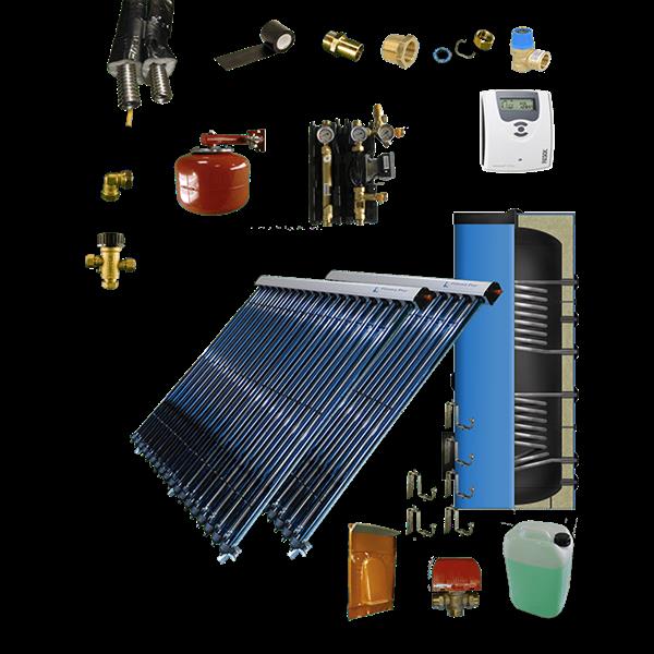 Grote foto cv verwarming en tapwater zonneboiler 500l 2 x prisma pro 18 5 meter dn16 dubbel ht ge soleerd flex doe het zelf en verbouw geisers en boilers