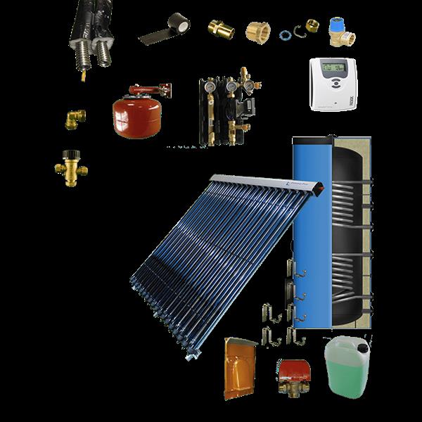 Grote foto cv verwarming en tapwater zonneboiler 300l prisma pro 18 5 meter dn16 dubbel ht ge soleerd flex rvs doe het zelf en verbouw geisers en boilers