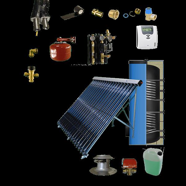 Grote foto cv verwarming en tapwater zonneboiler 300l prisma pro 18 5 meter dn16 dubbel ht ge soleerd flex rvs doe het zelf en verbouw geisers en boilers