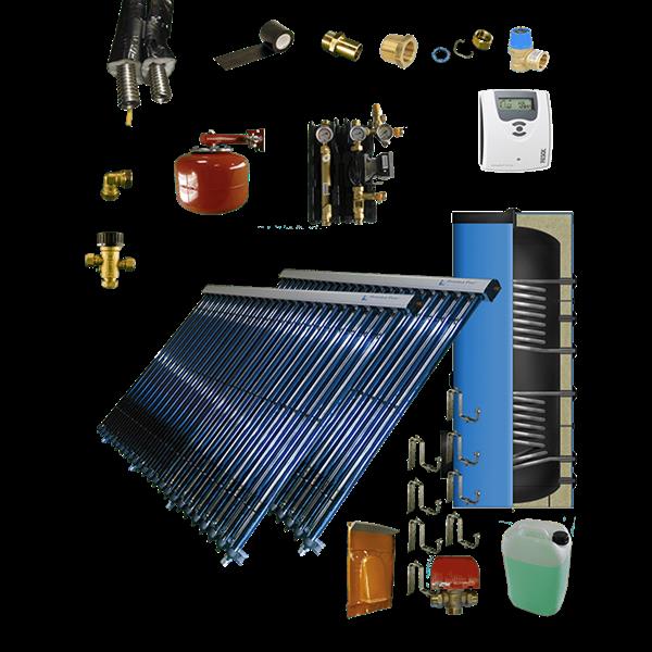 Grote foto cv verwarming en tapwater zonneboiler 300l 2 x prisma pro 24 5 meter dn16 dubbel ht ge soleerd flex doe het zelf en verbouw geisers en boilers