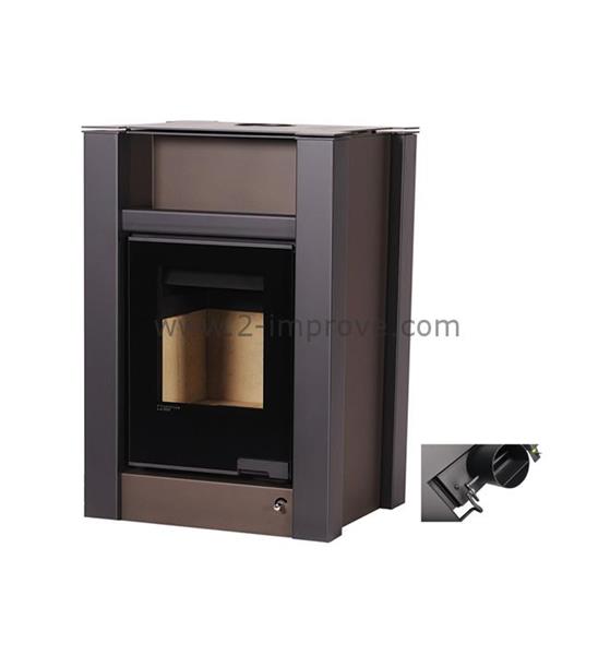 Grote foto aquaflame vario lend cv houtkachel bruin fluweel handmatige bediening huis en inrichting kachels en openhaarden