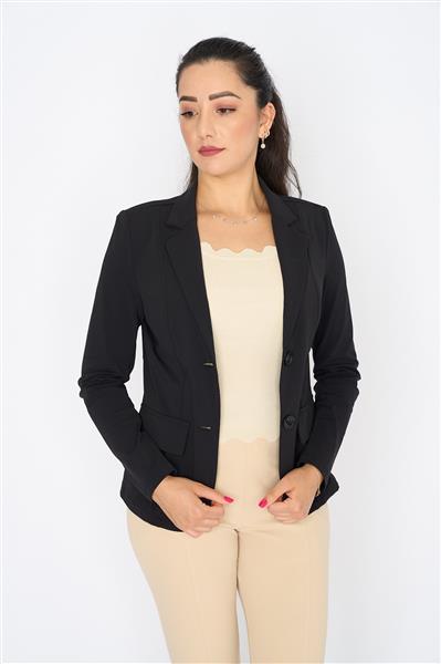 Grote foto travel blazer uni black 2015 kleding dames jassen zomer