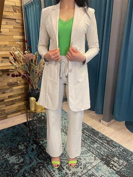 Grote foto travel lange blazer uni kit 2132 kleding dames jassen zomer