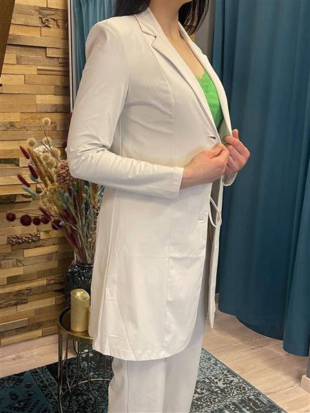 Grote foto travel lange blazer uni kit 2132 kleding dames jassen zomer
