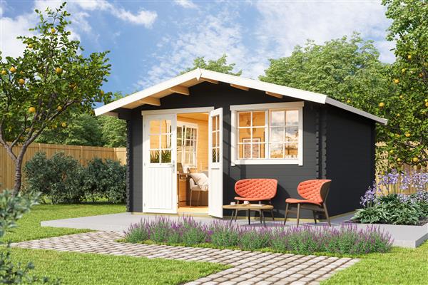 Grote foto tuinhuis blokhut norederney 3 3900 x 3900mm tuin en terras tuinhuisjes en blokhutten