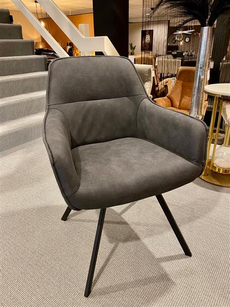 Grote foto 4 eetkamerstoelen microvezelstof antraciet huis en inrichting stoelen