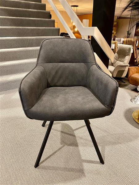 Grote foto 4 eetkamerstoelen microvezelstof antraciet huis en inrichting stoelen