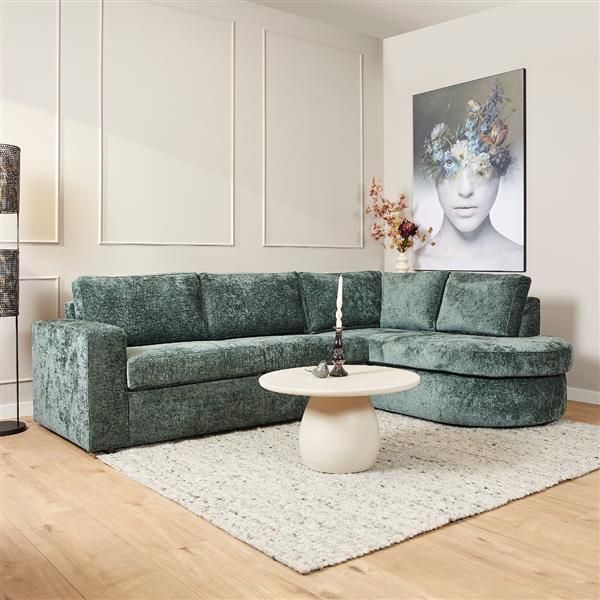 Grote foto mysofa alma green 2 5 zits divan rechts 5 jaar garantie huis en inrichting bankstellen