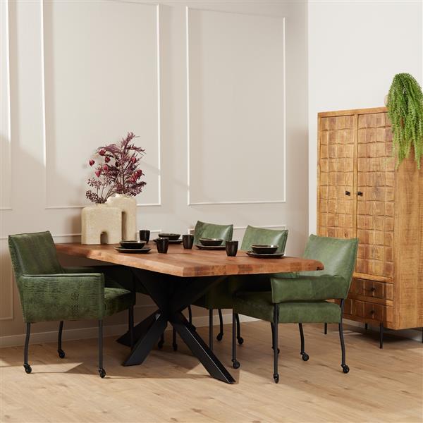 Grote foto boomstamtafel live edge 180 cm huis en inrichting eettafels