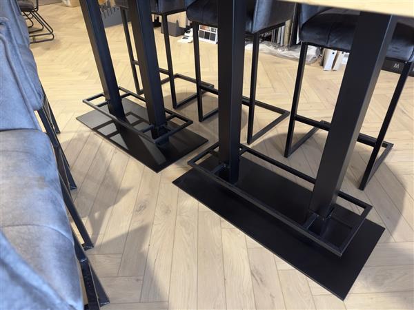 Grote foto sale bartafel eiken 240cm 6 barkrukken compleet huis en inrichting eettafels