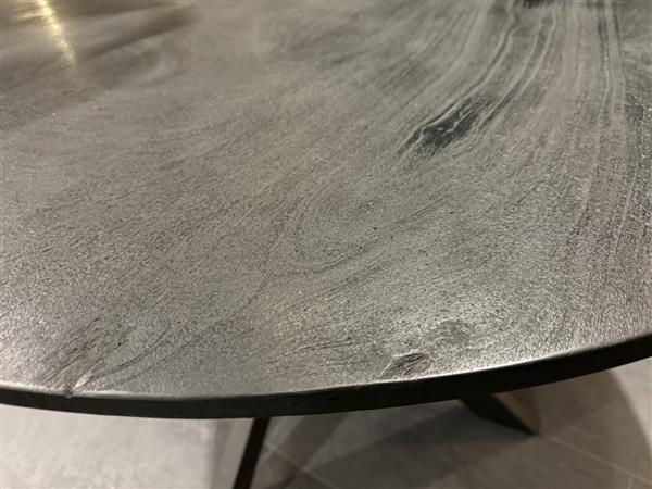 Grote foto sale mango eettafel zwart rond 130 huis en inrichting eettafels
