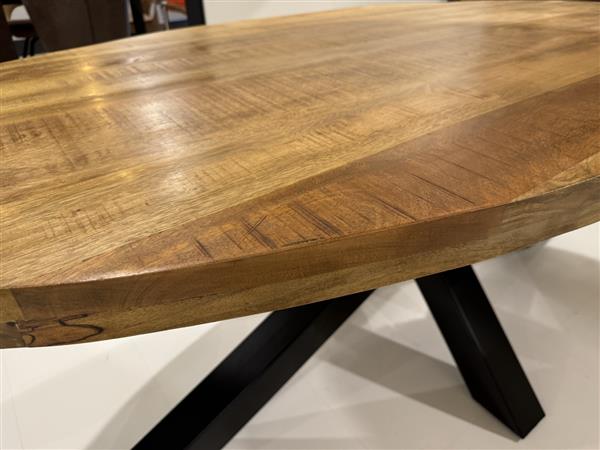Grote foto sale mango eettafel ovaal 210x100cm huis en inrichting eettafels