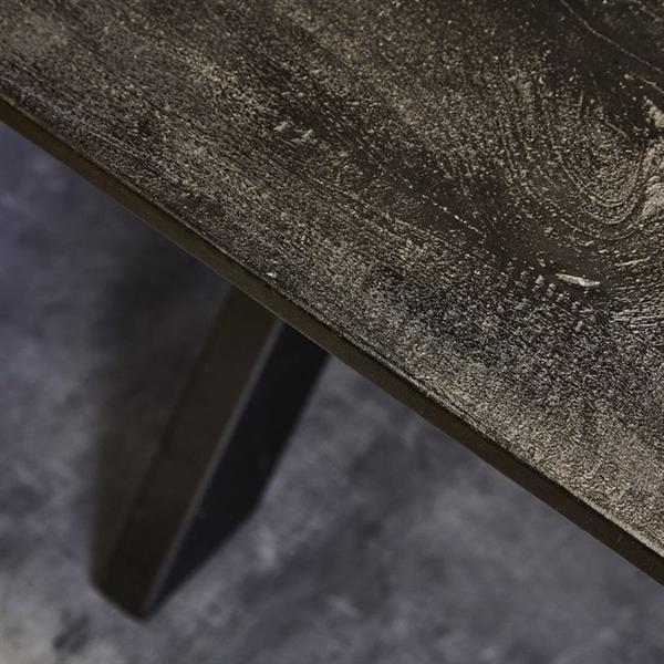 Grote foto sale eettafel 240cm zwart mango spinpoot huis en inrichting eettafels