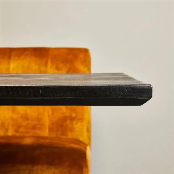 Grote foto sale eettafel 240cm zwart mango spinpoot huis en inrichting eettafels