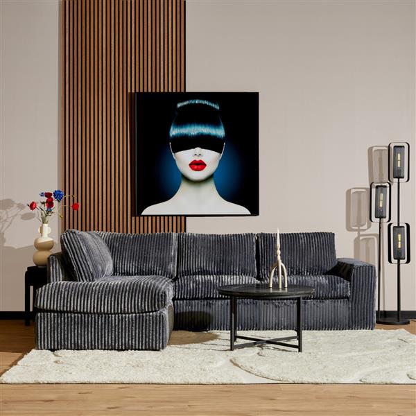Grote foto mysofa hoekbank teddy antraciet divan links 2 5 zits huis en inrichting bankstellen