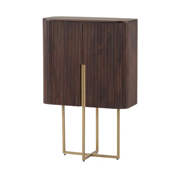 Grote foto 2 deurs kast halfhoog mango warm walnut huis en inrichting overige