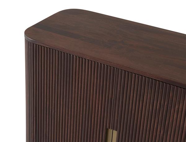 Grote foto 2 deurs kast halfhoog mango warm walnut huis en inrichting overige