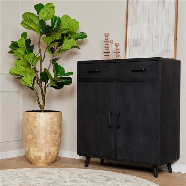 Grote foto kabinet kast omaha black 100 cm huis en inrichting overige