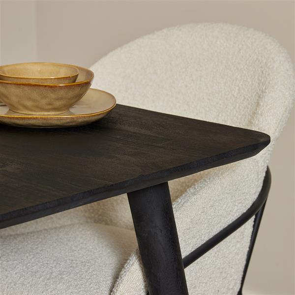 Grote foto eettafel omaha black 240 cm huis en inrichting eettafels